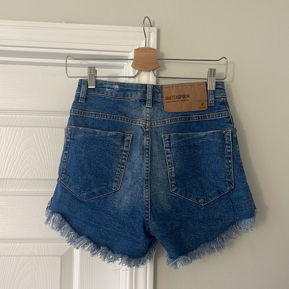 NEW One Teaspoon High Waist Bonita Shorts Size 26 - Picture 2 of 5